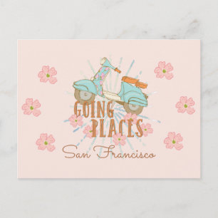 Boho Scooter Going Ställe Vykort