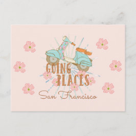 Boho Scooter Going Ställe Vykort