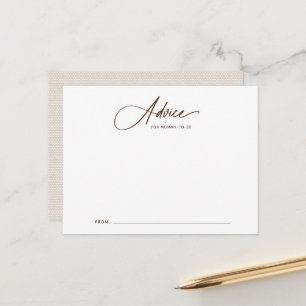Boho Script Baby Shower Adapter Vykort
