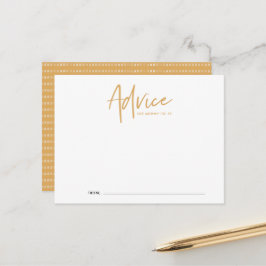 Boho Script Baby Shower Rådgivningskort Vykort