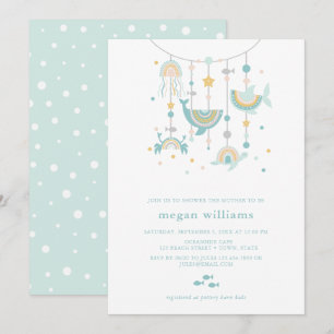 Boho Sea Animal Baby Shower-inbjudan Inbjudningar
