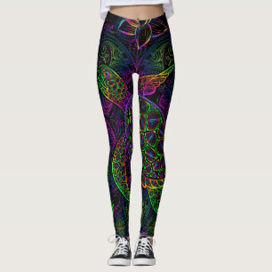 Boho Sea Turtle: Psychedelic Mandala Mönster Leggings