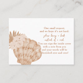 Boho Seashell Baby Shower Bokar for Baby Cards Placeringskort