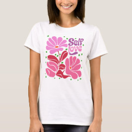 Boho Self Kärlek Flowers T Shirt