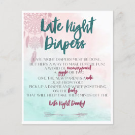 Boho sent Night Diaper Activity