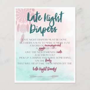 Boho sent Night Diaper Activity