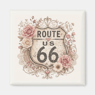 Boho Shabby Chic Morvägen Souvenir Magnet