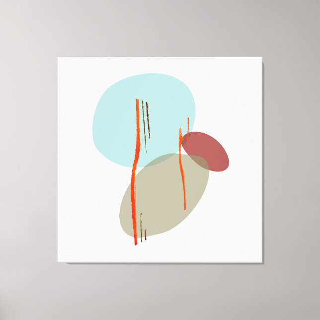 Boho Shapes Canvastryck (Framsida)