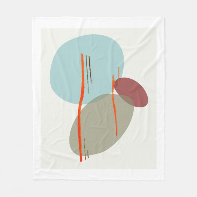 Boho Shapes Fleecefilt (Framsidan)