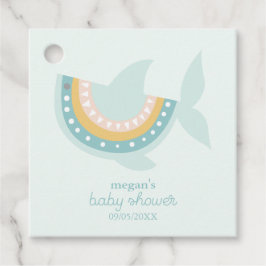 Boho Shark Baby Shower Gåvor Etiketter