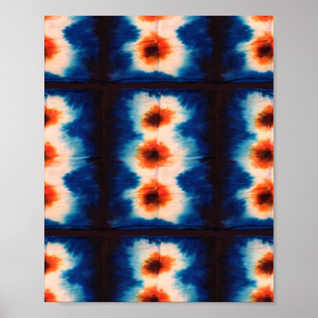 Boho Shibori Tie Dye Poster (Framsidan)