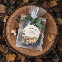 Boho-skogen Skogsdjur Rustic Baby Shower Runt Klistermärke