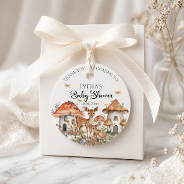 Boho Skogs Djur Baby Shower Gåvor Etiketter