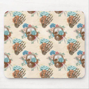 Boho Skull och Skeleton med Ro Musmatta