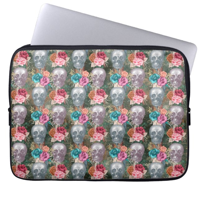 Boho Skull-serie Design 10 Laptop Fodral (Framsidan)