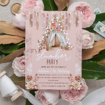 Boho Slumber Party Rosa Elegant