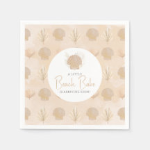 Boho Snäcka Beige Ocean Baby Shower