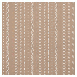 Boho södra geometrisk randig varm neutral tan tyg