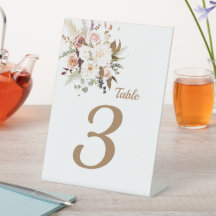 Boho Soft Färgad Ro/White Flowers