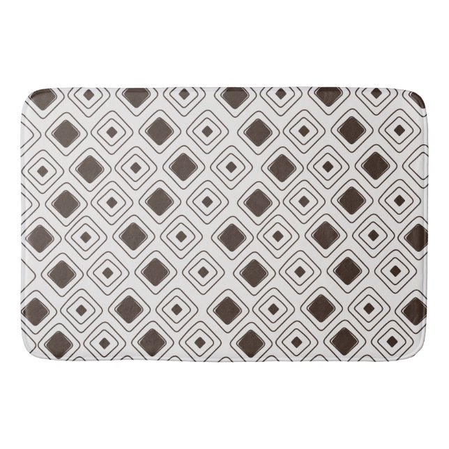 Boho Soft Neutralt Tribal Geometric Aztec Mönster Badrumsmatta (Framsidan)