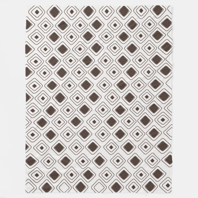 Boho Soft Neutralt Tribal Geometric Aztec Mönster Fleecefilt (Framsidan)