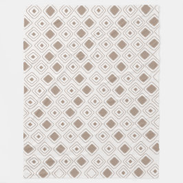 Boho Soft Neutralt Tribal Geometric Aztec Mönster Fleecefilt