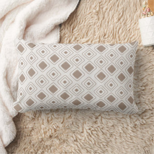Boho Soft Neutralt Tribal Geometric Aztec Mönster Lumbarkudde