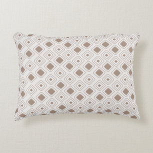 Boho Soft Neutralt Tribal Geometric Aztec Mönster Prydnadskudde