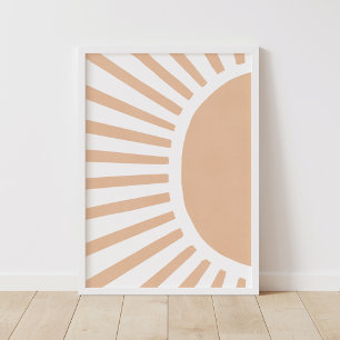 Boho Sol Boho Nursery Decor Wall Art Poster