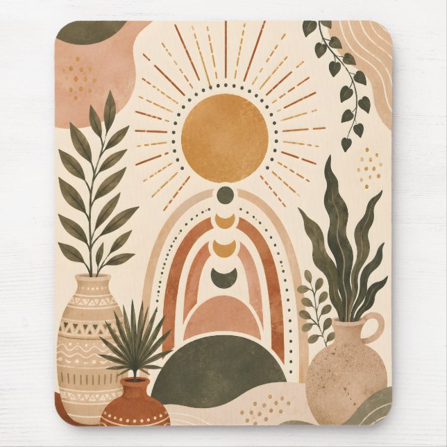 Boho Sol & Botanisk Konst Musmatta (Framsidan)