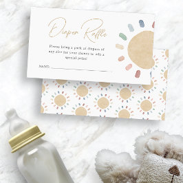Boho Sol Diaper Raffle Tilläggskort