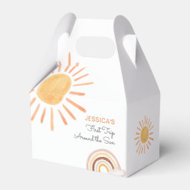 Boho Sol favors Summer Little Sunshine Birthday Presentaskar