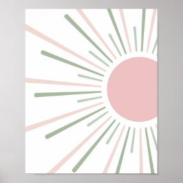Boho Sol Kids Decor Poster