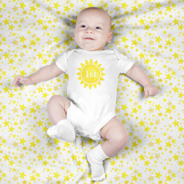 Boho Sol Little Sunshine Baby Bodykostym - 1:a föd T Shirt