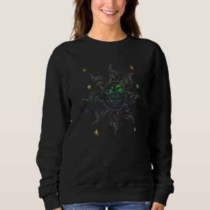 Boho Sol Måne Himmellegeme Astronomi Universum Som T Shirt