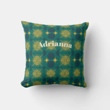 Boho Sol Måne Stars Baby Teal Gult Personlig