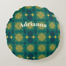 Boho Sol Måne Stars Baby Teal Gult Personlig