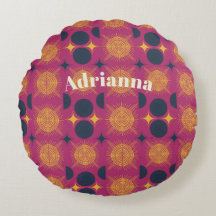 Boho Sol Måne Stars Rosa Blue Gult Personlig