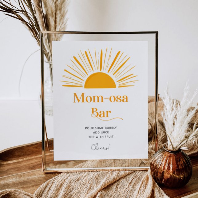 Boho sol momosa pub babydusch poster (Skapare uppladdad)