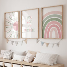 Boho Sol Quote Rainbow Kids Room