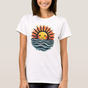 Boho Sol Smiley Women's Graphic Tee
