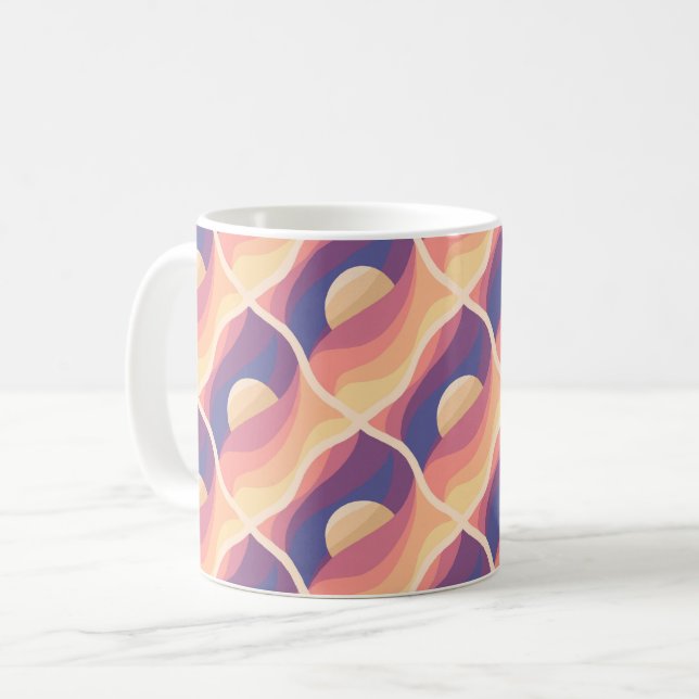 Boho Solnedgång Kaffemugg (Framsida vänster)