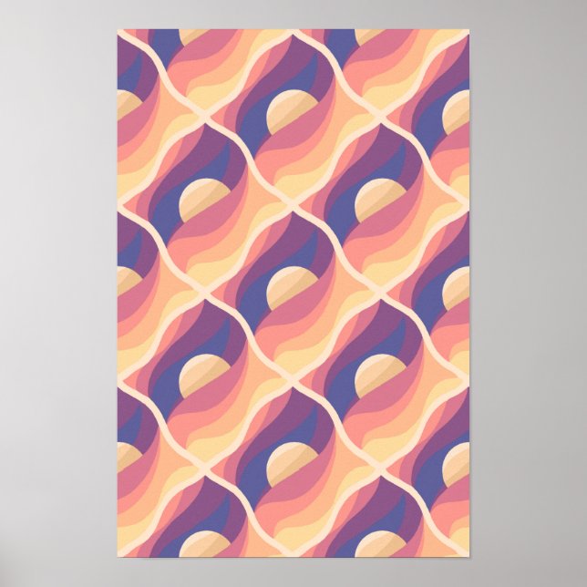 Boho Solnedgång Poster (Framsidan)