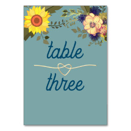 Boho Solros Bröllops Bordnummer Bordsnummer