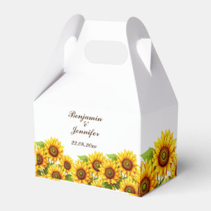 Boho Solros Favorboxar för weding Party favors Presentaskar