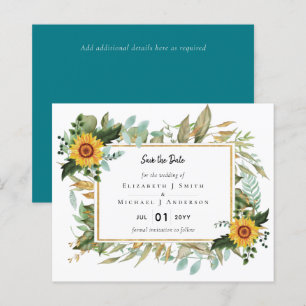 Boho Solros Sage Greenery Bröllop