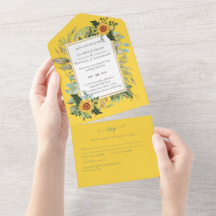 Boho Solros Sage Greenery Bröllop