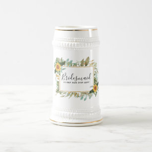 Boho Solros Sage Greenery Bröllop Sejdel