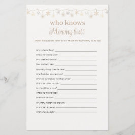 Boho som känner Mamma Best Baby Shower Game