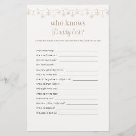 Boho som känner pappa Best Baby Shower Game